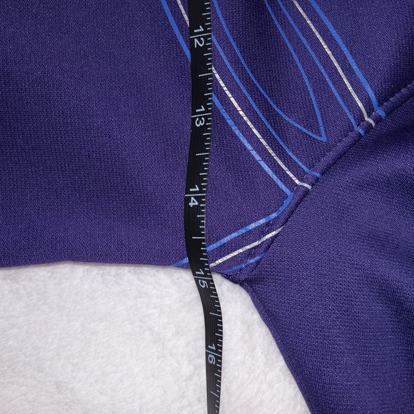 Under Armour Girls Purple Cold Gear Hoodie Youth Small Loose Fit Double Logo - Picture 7 of 8